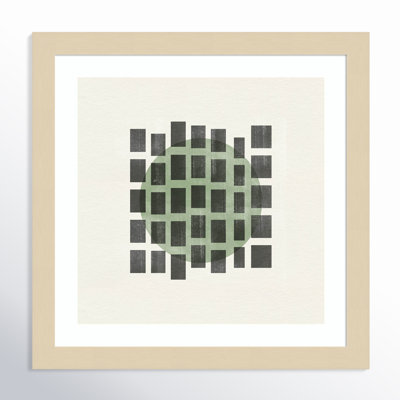 Minimalist Japandi 01 by The MIUUS STUDIO Wood Framed Wall Art Print