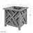  Lattice Planter Box 2-Pack, Gray-367224046