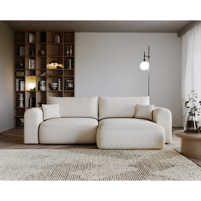 3 Seater Corner Sofa , Left Hand Facing, Cream