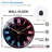 Creative Neon Wall Clock for Home Decor Art - 12'' Modern Glass Wall Clock