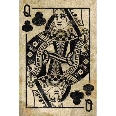 «Queen of Club», impression sur toile tendue