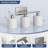 Classic Vanity Lights, Modern Bathroom Vanity Light With Textured Frosted Opal White Glass Shades, Brushed Nickel, 3-Light