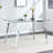 Modern Minimalist Dining Table for Restaurants and Living Rooms, with tempered glass tabletop and  metal legs,dinning table,dining room table-496437343-477241031-477241030