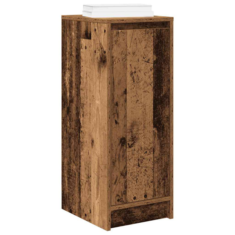 3 Pair Shoe Storage Cabinet, Old Wood