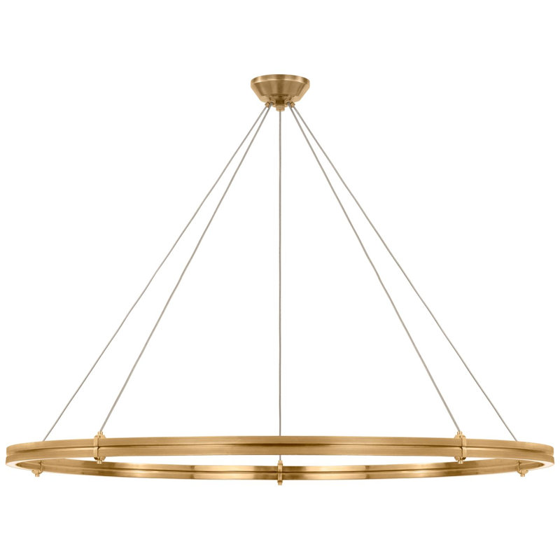 Paxton 10 - Light LED Chandelier, Natural Brass