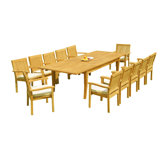 Leveb Outdoor 9 - Piece Teak Dining Set
