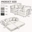 78.7 " Corduroy Loveseat