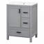 Modern 24-inch Bathroom Vanity with Ceramic Sink, Soft-Close Door, and Ample Storage for Small Spaces-116452205