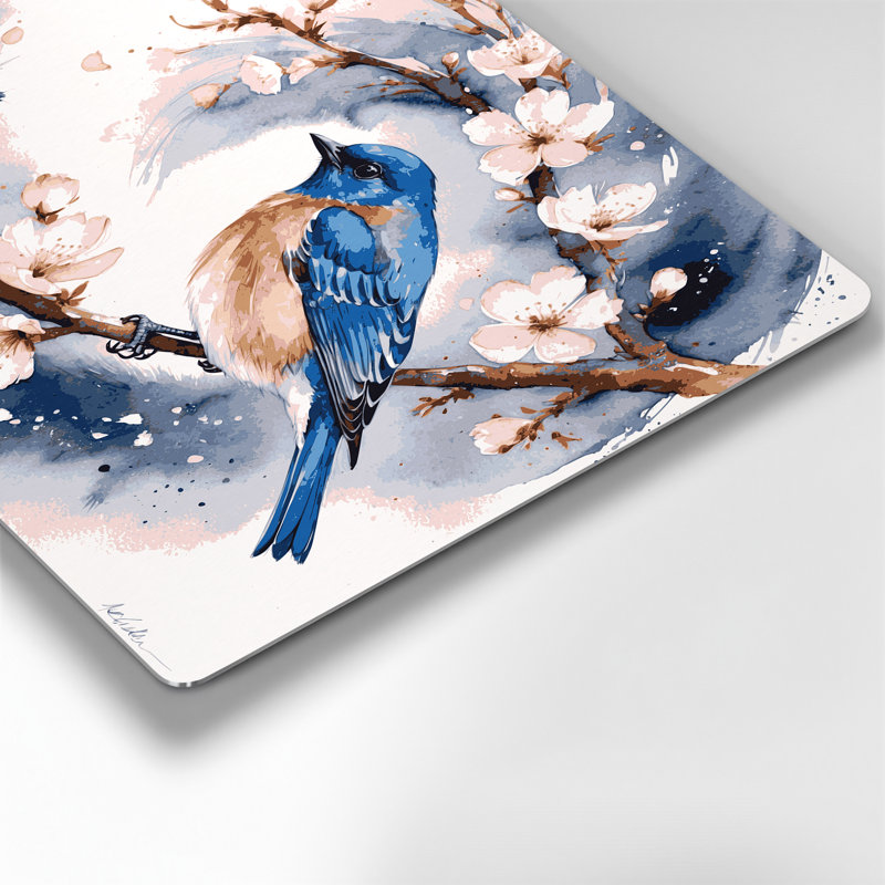 Art mural en métal oiseaux, H 16 po x l 20 po