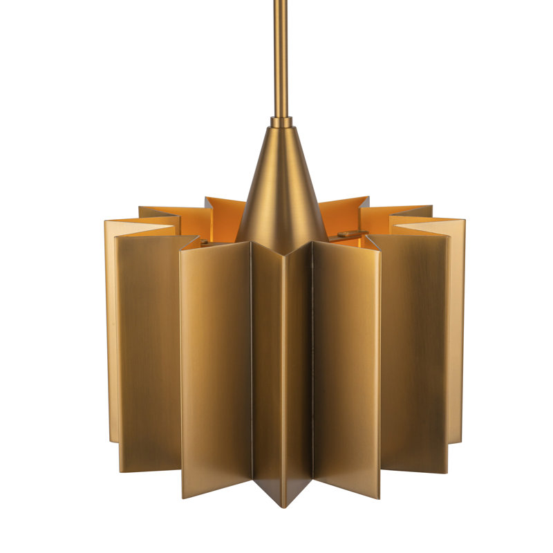 Tindra 1 - Light Unique/Statement Pendant, Aged Gold, Aged Gold