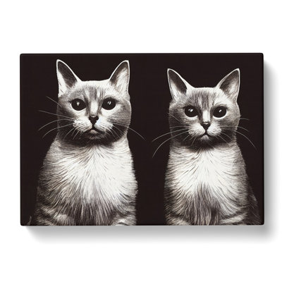 Two Cats Vol.2 - Wrapped Canvas