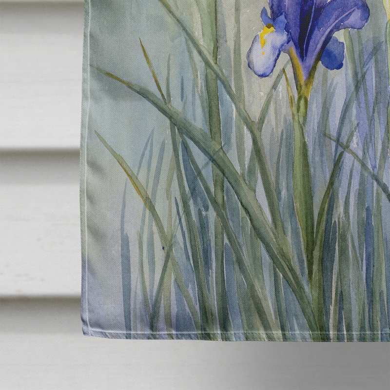 Drapeau de jardin Fereol Iris par Bettie Cheesman, H 28 po x l 40 po