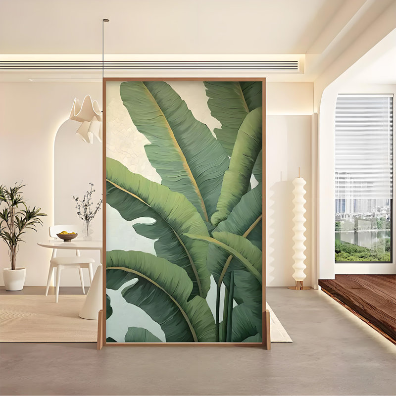 Cloison en bois de bananier, H 70,87 po x l 47,24 po x P 1,57 po