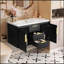 Meuble-lavabo mural 36 po avec lavabo en résine-1199530143