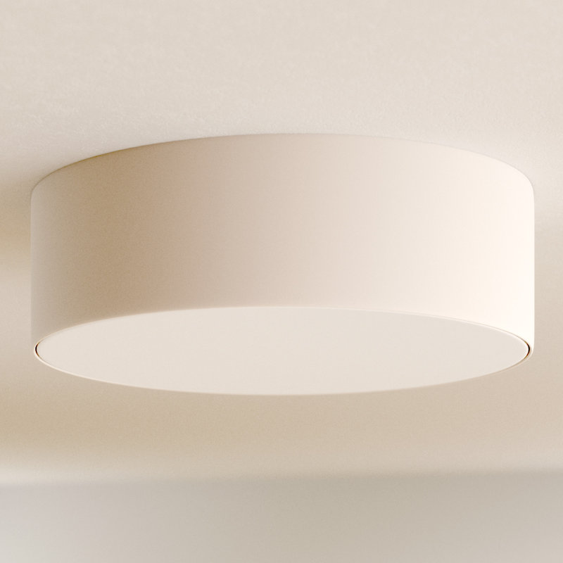 Coello PC Cotton Flush Mount, Cream
