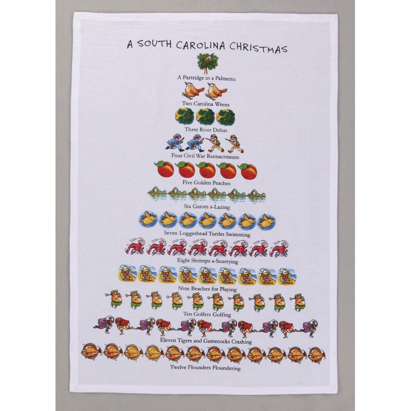 Serviette de cuisine A South Carolina Christmas