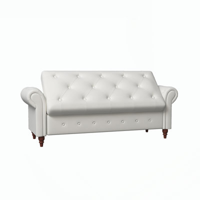 Banc de rangement moderne rembourré