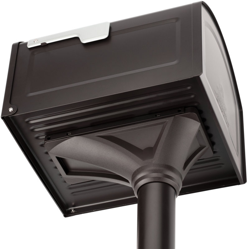 Post Mounted Mailbox, Rubbed Bronze, Rubbed Bronze