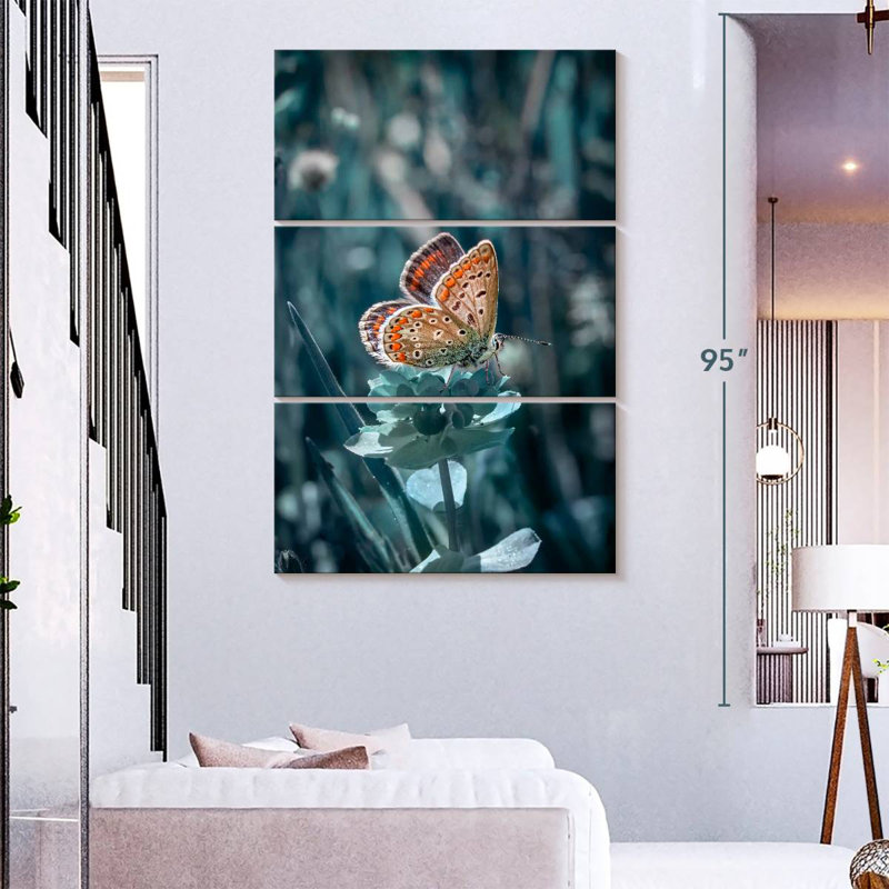 Brampt Butterfly Sundown, 32" H x 20" W