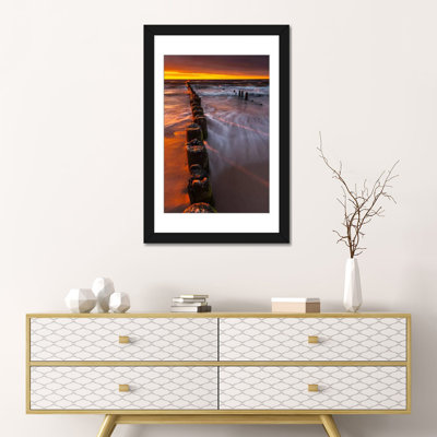 « pologne, baltique sea, dziwnow, coucher iii » par mikolaj gospodarek, impression sur toile tendue
