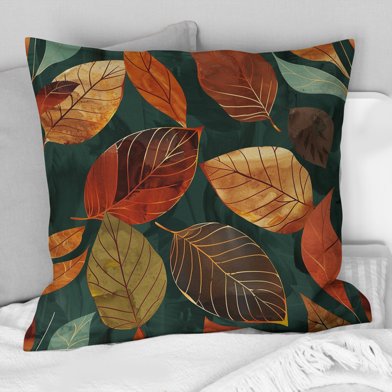 Coussin Orange, H 16 po x l 16 po