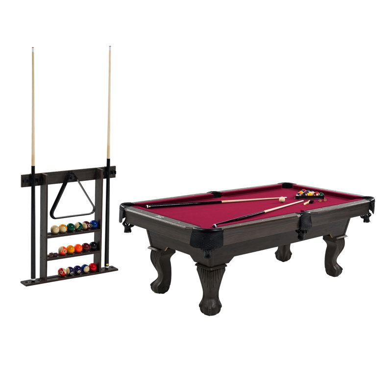 Pool Table with Playing Accessories, 7' 3"