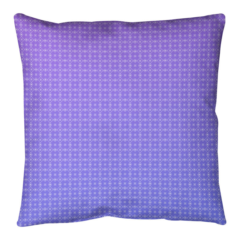 Coussin de sol Katelyn Elizabeth, 28 po x 28 po, Bleu / Mauve