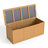 Outdoor Wooden Deck Box Solid Wood Storage Box Seat & Table Top for Patio Furniture Cushions, Pool Toys and Garden Tools-116384335-116384338