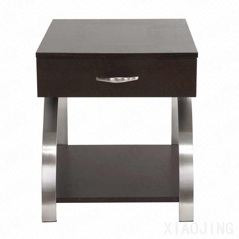 Table de bout Modern Living Furniture 1pc avec tablette inférieure et tiroir