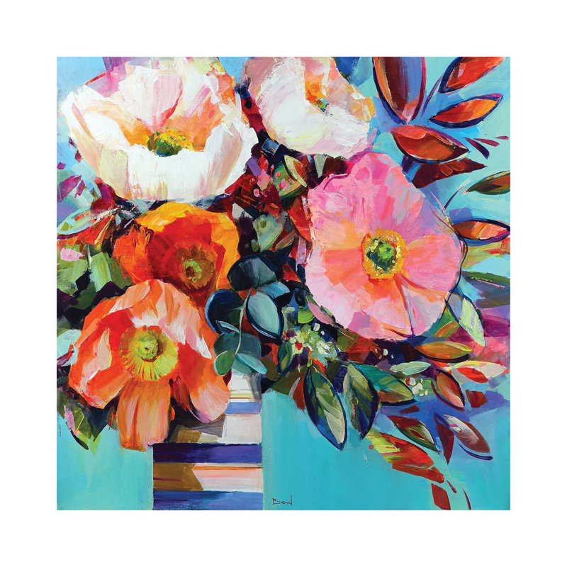 Choc floral - reproduction d'art mural - toile tendue, H 12 po x l 12 po, Toile tendue, Ne s’applique pas