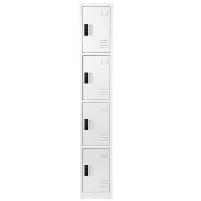 72" Steel 4-Tier Storage Locker with Digital Lock