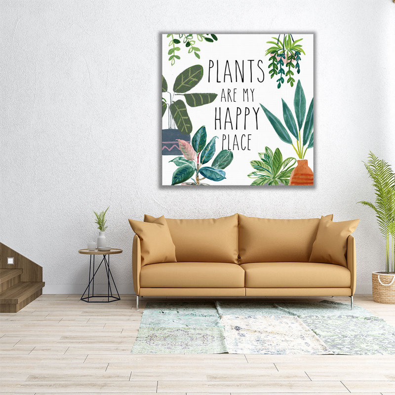 Plant Home I - reproduction d'art sur toile, H 12 po x l 12 po