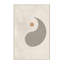 Tapis beige minimaliste lavable à la machine Abaokoro-862765395