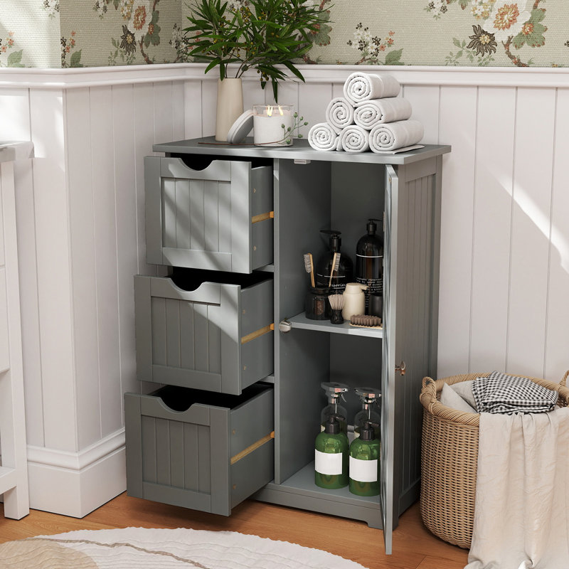Hilda Freestanding Bathroom Cabinet, Gray