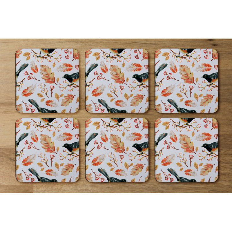 Square 6 Piece Coaster Set