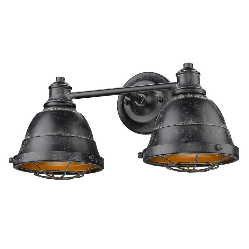 Skye 2-Light Dimmable Vanity Light, Black Patina