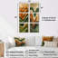 «Green Ploughed Earth Abstract Landscape», ensemble de 6 décorations murales paysage de ferme-1589301042-1589301045