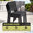 10-person Rectangular Outdoor Dining Set With Umbrella Hole,  Aluminum Frame and Armless Chairs-114812539