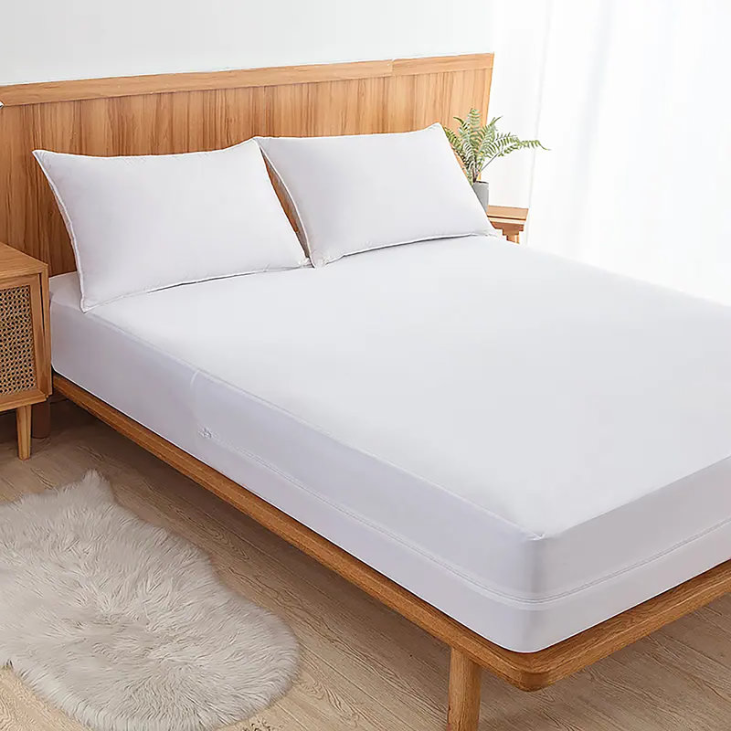12" Deep - Waterproof Fabric Mattress Cover Protector With Zipper, Queen