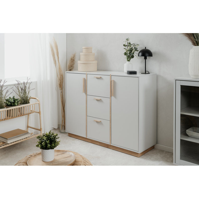 Aurigemma 125 Cm Wide 3 Drawer Sideboard