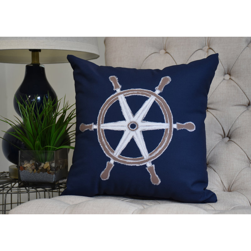 Housse et insert de coussin carré Nantucket, Bleu marine, 20 po x 20 po