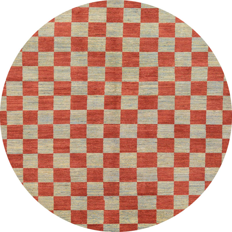 Abstract Indoor Rug, Round 5'