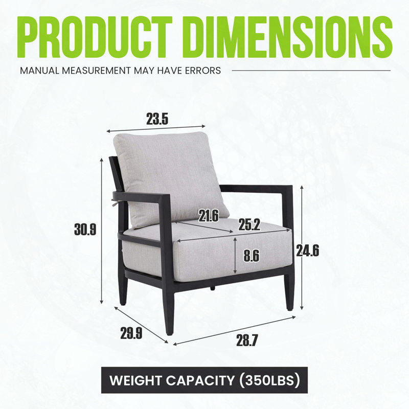 Méridienne moderne en aluminium entièrement soudé - Dossier ergonomique avec coussin Sunbrella
