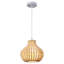 Luminaire suspendu perlé en bois 10 po, luminaire suspendu perlé à 1 lumière pour cuisine, salle à manger, entrée