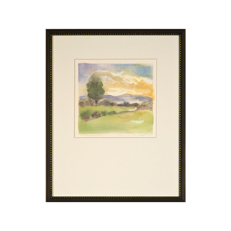 Sun Behind The Park Print by Daughdrill