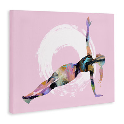Abstract Yoga Exercise Canvas Wall Art by Tim Parker