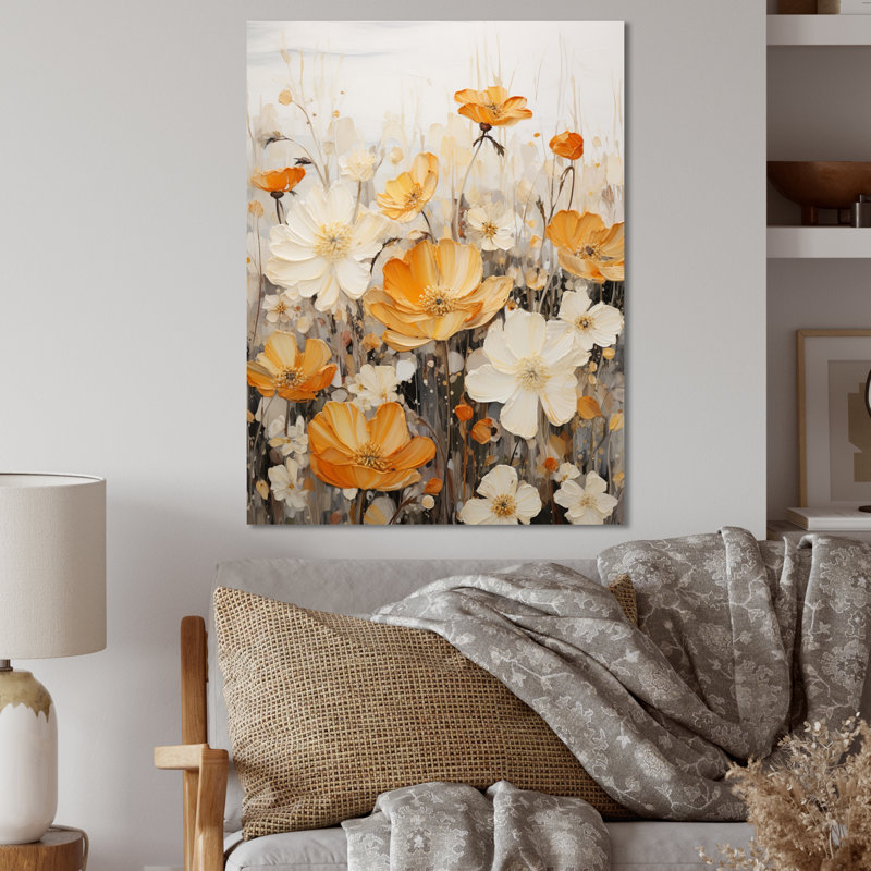 " Minimalism Yellow Flower Collage ", 20" H x 12" W x 1" D