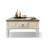 White Solid Wood Square Coffee Table