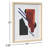 Fischert Abstract Geometric Print with Solid Wood Frame and Glass Cover