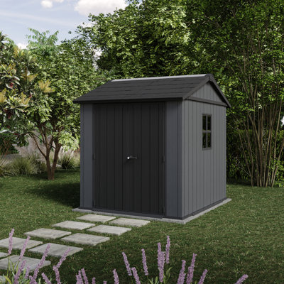 Keter Newton 7 ft. W x 7 ft. D Apex Outdoor Garden Shed